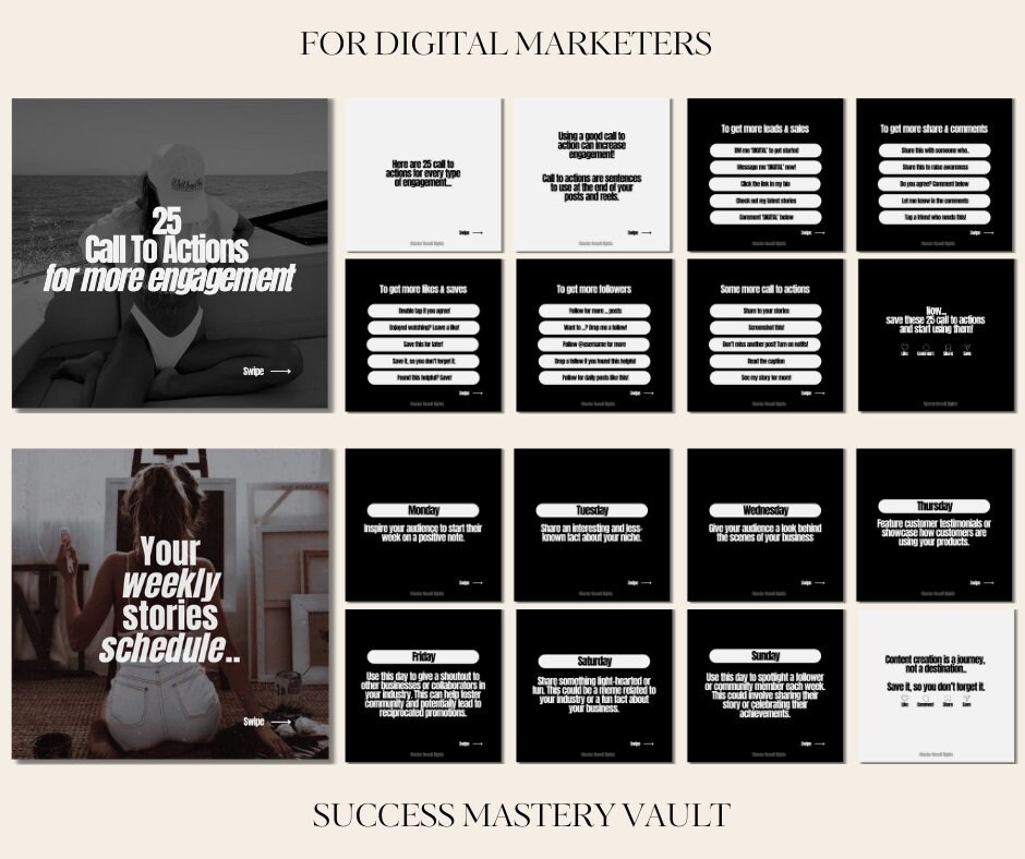 30 Days of Digital Marketing Carousels | Digital Marketing Posts | Done ...
