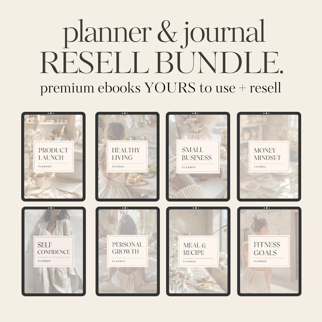 Editable Premium Planners and Journals With Private Label Rights PLR ...