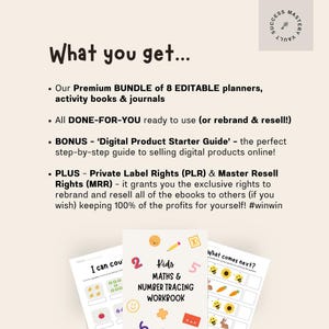 master resell rights - homeschooling activities  - digital products - private label rights -  passive income - worksheets for kids - plr educational - mrr - plr - sell on etsy - dfy - teaching resources - plr kids activities - educational resources