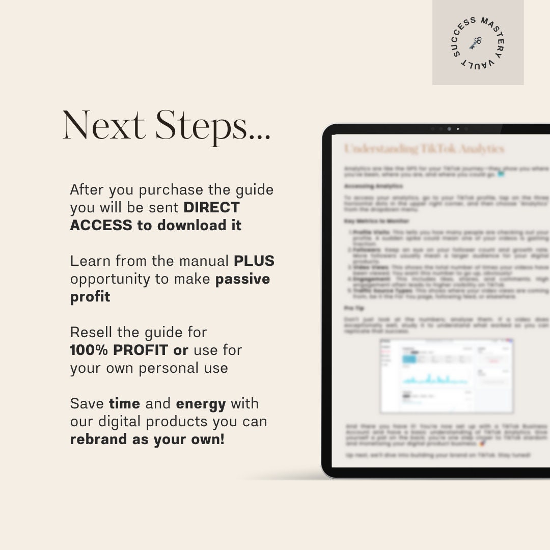 Done for You: Tiktok Mastery | Digital Marketing | Resell Rights | PLR ...