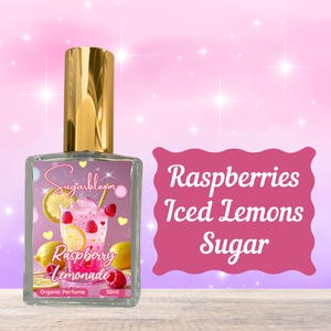 Raspberry Lemonade | 30ml Organic Perfume | 15ml Sample Spray | 10ml Roll On Perfume Oil