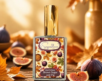 Brown Sugar and Fig Perfume | Warm Sensual Blend | Sweet Fig Nectar | Cozy Fall Gourmand | Caramel Sandalwood Vanilla