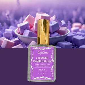 Lavender Marshmallow | 30ml Eau De Parfum | 15ml Sample Spray | 10ml Roll On Perfume Oil