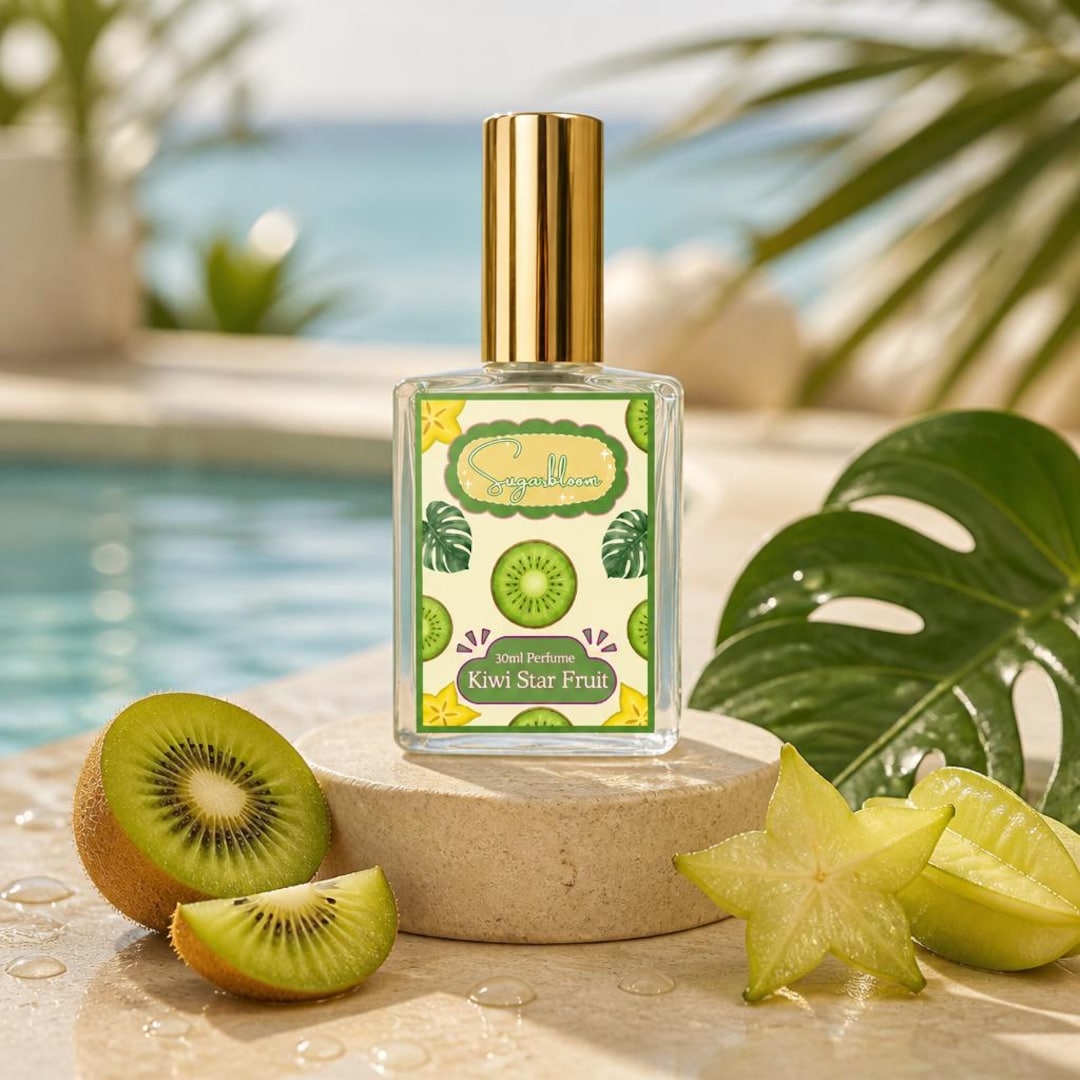 Kiwi Starfruit Perfume | Tropical Amber Sandalwood Scent