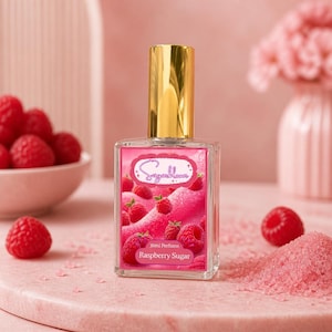 Raspberry Sugar Perfume | Sweet Berry Vanilla Fragrance | Fruity Gourmand Scent | Sweet Raspberry Candy Scent