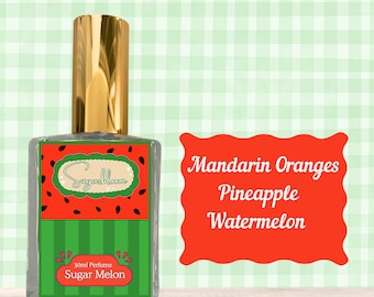 Suikermeloen | 30 ml biologisch parfum | 15 ml monsterspray | Roll-on parfumolie van 10 ml