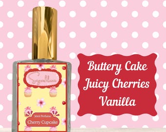 Cherry Cupcake | Vanilla Frosting and Candied Cherry | 30ml Organic Perfume