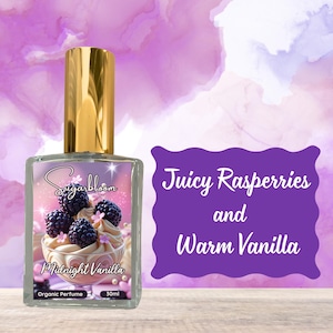 Midnight Vanilla | 30ml Organic Perfume | 15ml Sample Spray | 10ml Roll On Perfume Oil