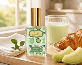 Honeydew Milk Perfume | Sweet Milky Melon Fragrance | Soft Fruity Lactonic Scent | Cozy Melon Milk Fragrance