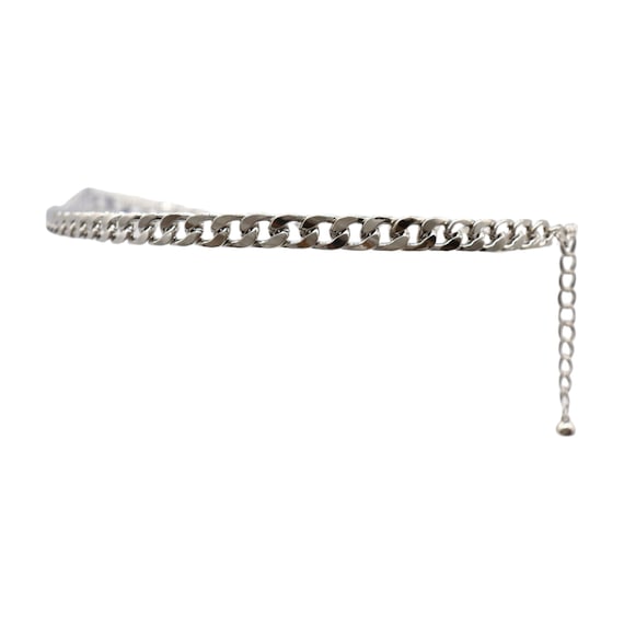 Women Silver Metal Chain Links Classy Look Skinny Waistband  display picture 2