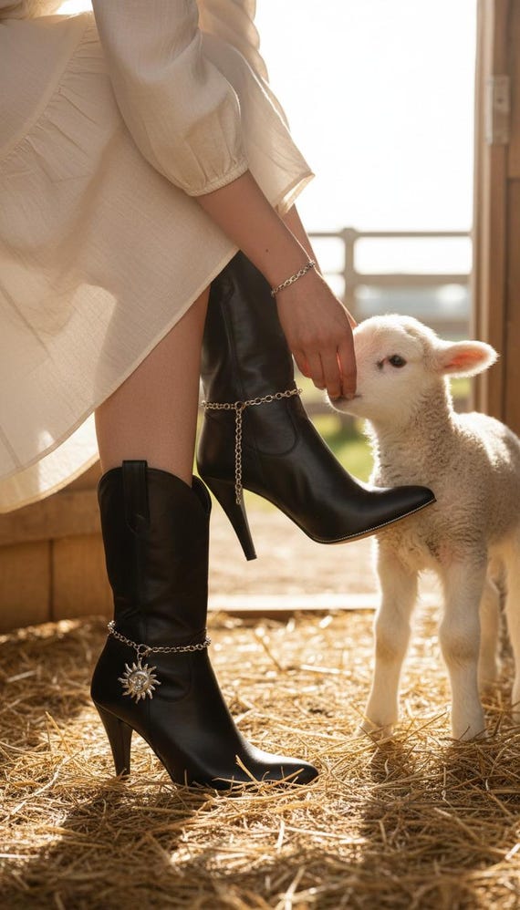 Women Silver Metal Boot Chain Bracelet Shoe Anklet SET Sun Charm Fashion Accessory BC118