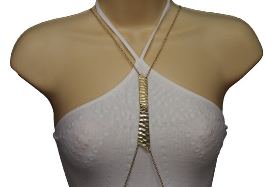 Gold Body Chain: Fashion Waist Jewelry - Beach Party Harness