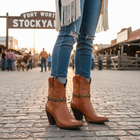 Women antique gold boot chain bracelet pair eye shoe anklet handmade in USA BC209