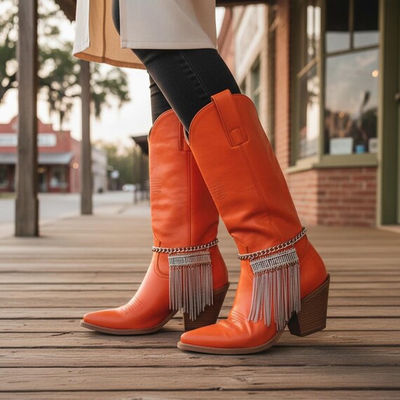 Women Silver Chain Fringes Tassel Boot Bracelet: 2PCS Ethnic Fashion Accessory BC220