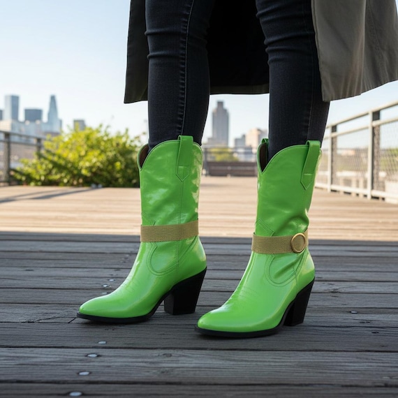 women gold mesh boot chain bracelets handmade USA circle shoe anklet set BC297