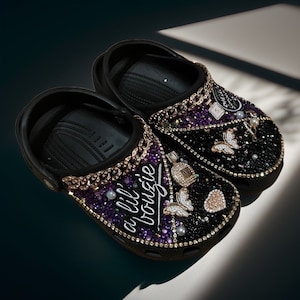 Sparkle & Shine: custom bling-out crocs!