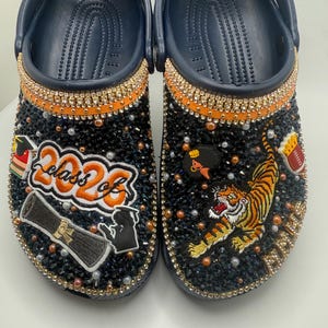 Sparkling Custom Graduation Crocs - Stand Out on Your Big Day!