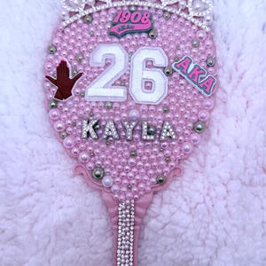 Sorority Hand Mirror with Bling - Reflect on Your Fabulousness