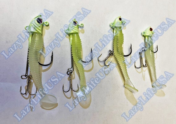 Fishing Lure Jig Heads Fluorescent Soft Lure Baits Lure Bait