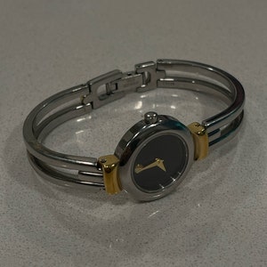 Vintage Movado Two-Toned Silver/Gold Wristwatch