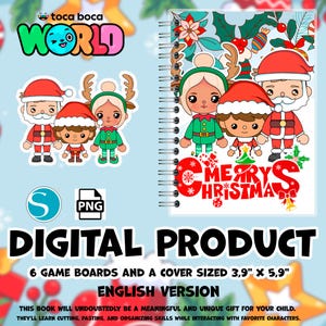 Casa delle bambole in carta stampabile Toca Boca - Libro occupato per bambini | Giocattoli Montessori | Scaricamento digitale