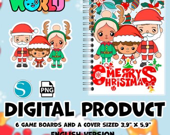 Printable Paper Dollhouse Toca Boca - Kids Busy Book | Montessori toys | Digital download