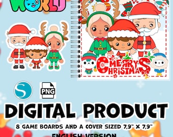 Printable Paper Dollhouse Toca Boca - Kids Busy Book | Montessori toys | Digital download