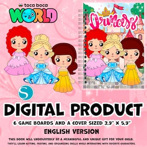 Printable Paper busy book, paper Toca boca house. Toca boca - Kids Busy Book | Montessori toys | Digital download