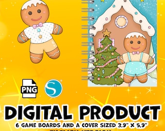 Printable Paper busy book, paper christmas house. Blythe - Kids Busy Book | Montessori toys | Digital download