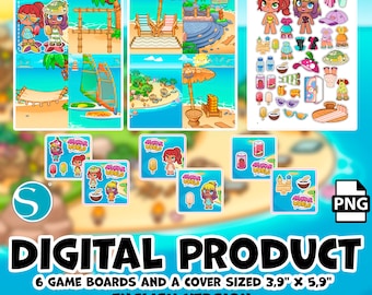 Avatar World Busy-boken | Avatar World Dockhus | Toca Boca Quiet-boken | Digital nedladdning