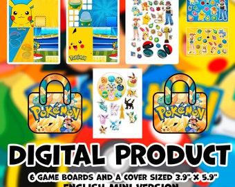 Pokemon print Book| Pokemon busy book | Pokemon dollhouse| Pokemon quiet book| Digital download