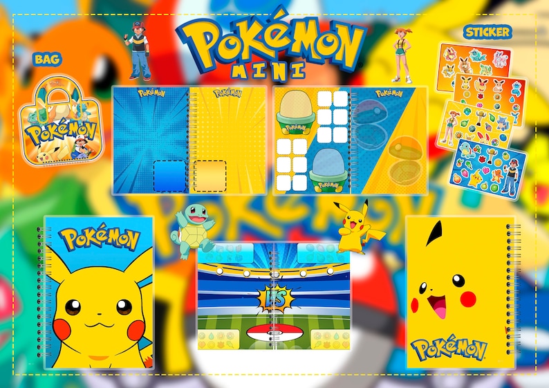 Pokémon tryckbok | Pokémon upptagen bok | Pokémon dockhus | Pokémon tyst bok | Digital nedladdning bild 2