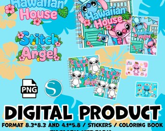 Hawaiian House doll busy book | toca boca dollhouse| Hawaiian House quiet book| Digital download