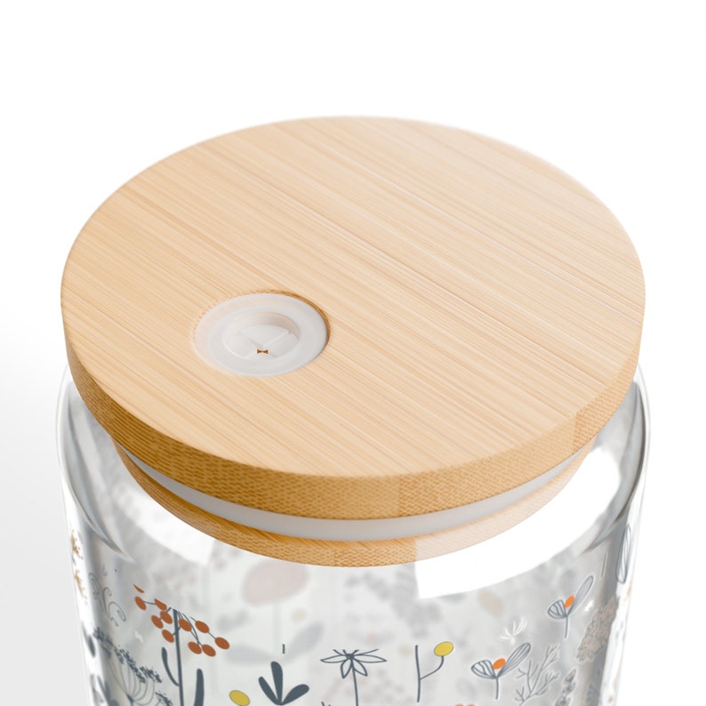 Eco-Friendly Flower Sipper Glass, 16oz image 7