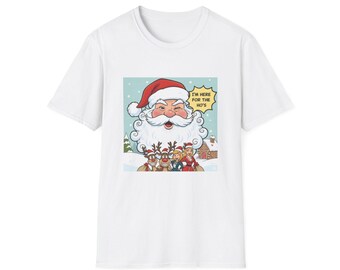 Funny Santa Adult Humor Christmas T-Shirt | Naughty Santa Graphic Tee