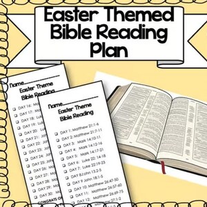 Easter Themed Bible Reading Plan for Kids