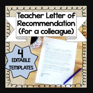 ¡Modelo de carta de recomendación para un profesor! {para un colega}