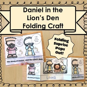 Daniel and the Lion's Den Folding Surprise Craft