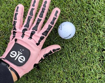 Dames golfhandschoen van cabretta-leer | Premium golfhandschoen voor de linkerhand | Roze golfaccessoire | Golfcadeau voor haar | Golfhandschoen voor dames