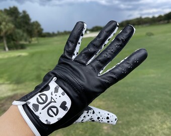 Golfhandschoen voor dames | Golfhandschoenen | Golfhandschoenen voor vrouwen | Dalmatiër golf voor dames | Golfcadeaus voor haar | Golf voor vrouwen | Golfhandschoen voor de linkerhand