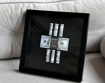 Dollar Frame - Stylish Wall Decor for Financial Success, Exclusive Gift Idea, Unique Wall Decor and, Gift Item.