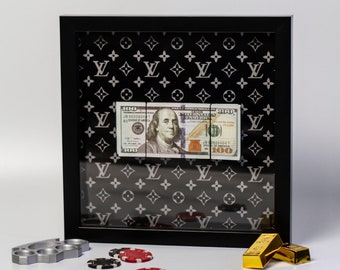 Money Frame | Emergency box - Special Gift. Stylish Wall Decor for Financial Success, Exclusive Gift Idea, Unique Wall Decor and, Gift Item.