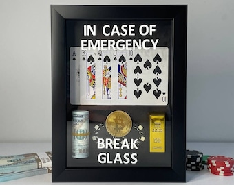 Emergency box - Special Gift/Decoration/Painting. Handmade gift. Stylish Wall Decor for Financial Success, Exclusive Gift Idea, Gift Item.