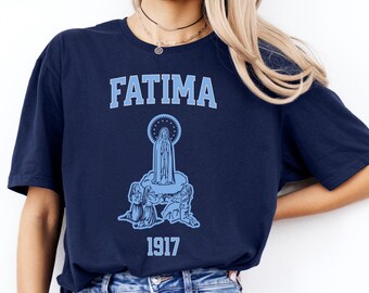 Fatima 1917 Tshirt, Virgin Mary, Catholic Gifts for Women Men, Catholic Christian Tee, Our Lady of Fatima, Marian Shirt, Blessed Mother