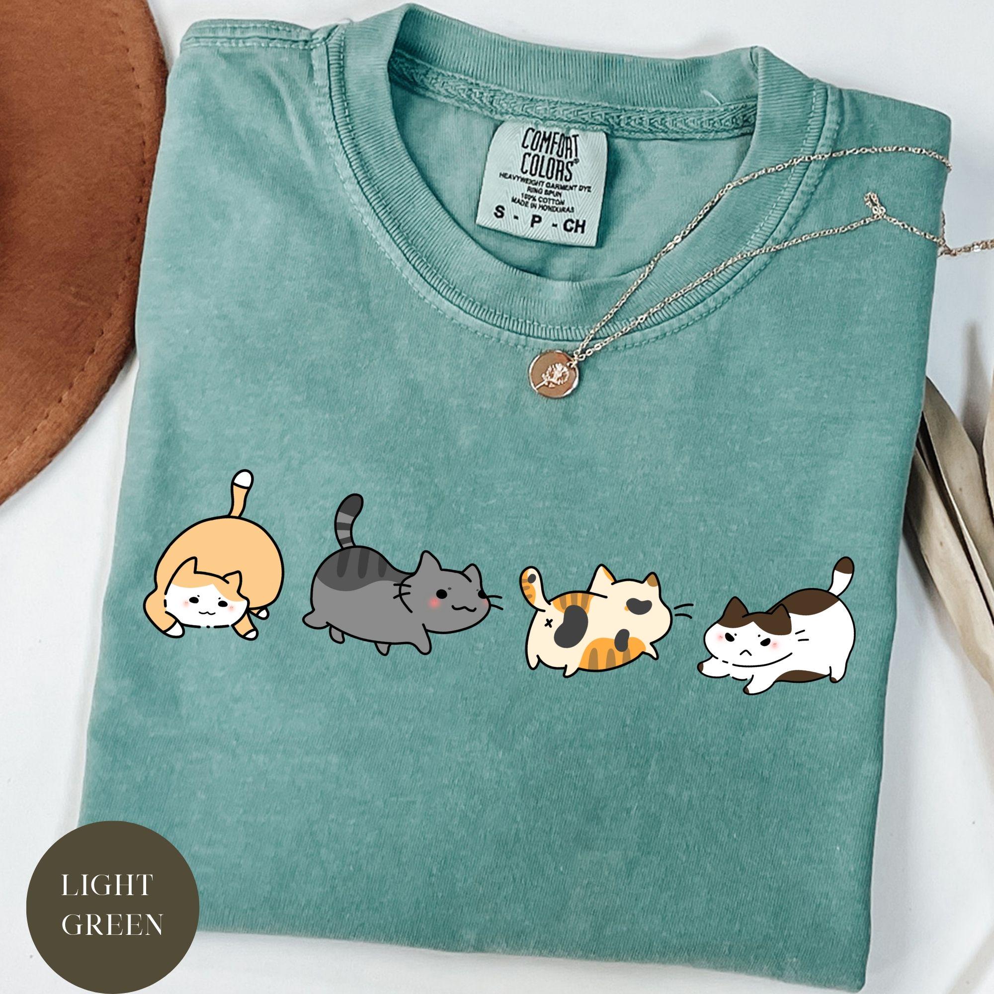 Cats in a Row Tshirt - Etsy