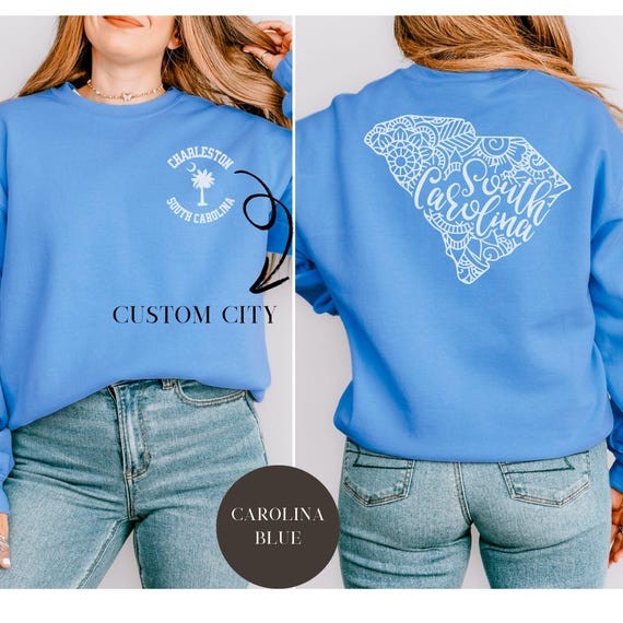 Custom South Carolina City Sweatshirt, Personalized Gift, Clemson