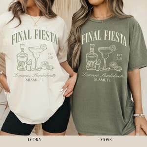 Camisa Comfort Colors® para despedida de soltera, nombre personalizado y ubicación, despedida de soltera en Tequila México, viaje de chicas a la playa, matrimonio con Margs