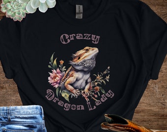 Bearded Dragon Shirt, Western Shirt, Lizard Lover Shirt, Gift for Reptile Lover, Graphic tee, Funny Animal Shirt, Retro Style Shirt