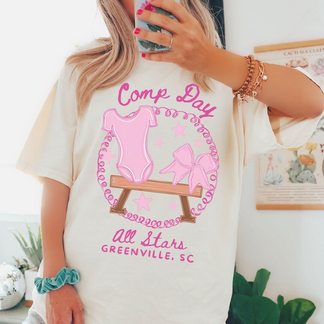 Custom Comp Day Gymnastics Comfort Colors® Shirt, Gymnast Team ...