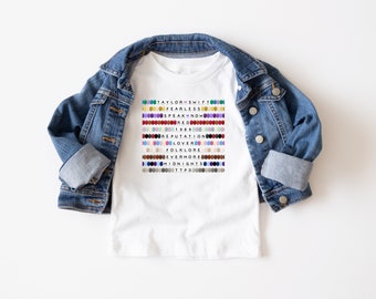 KINDER Taylor Swift inspiriertes Shirt | Eras Tour Freundschaftsarmbänder | Geschenk | TTPD